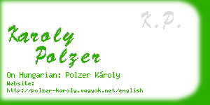 karoly polzer business card